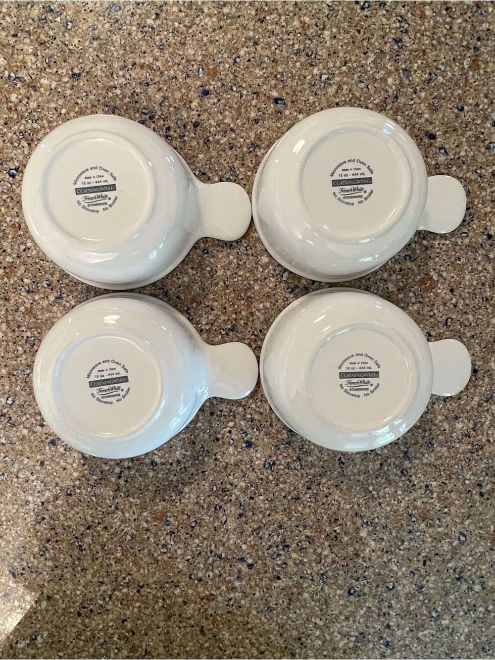 Corning Ware Grab It Bowls with Handle 15 oz P-150 B set of 4 Corningware - Picture 3 of 8